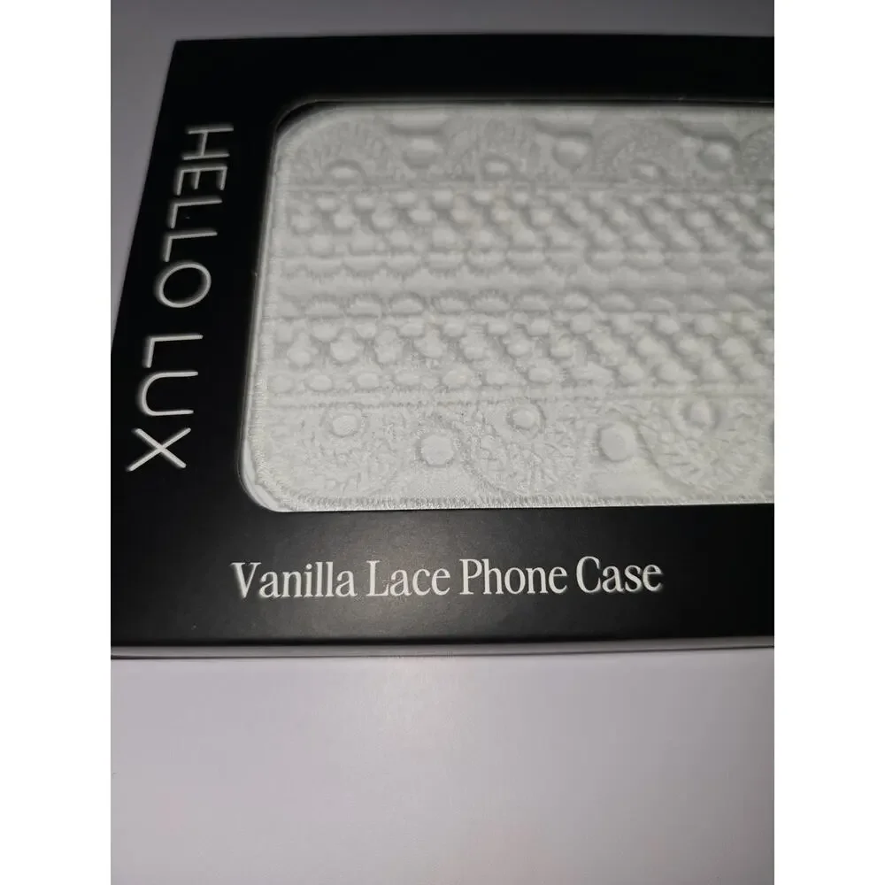 iphone 17 pro max hello lux case White Vanilla Lace Phone Case